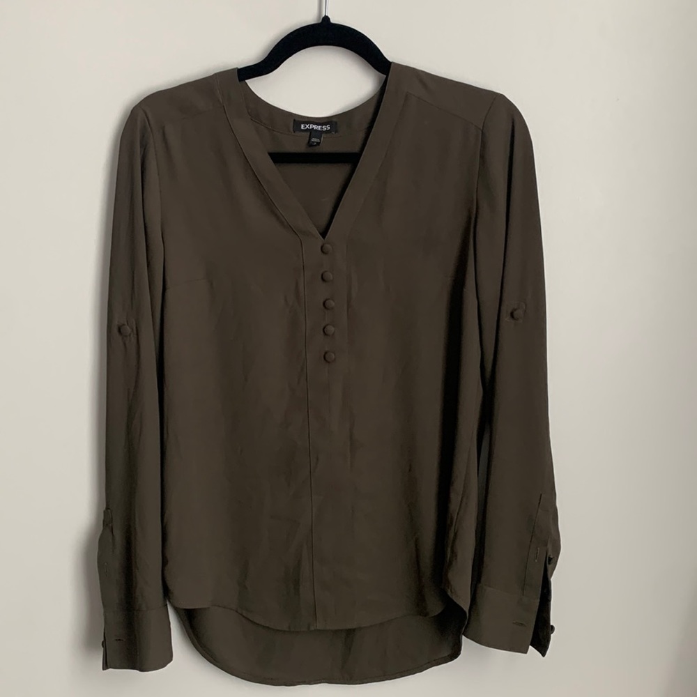 EXPRESS: Blouse Size S / Army Green